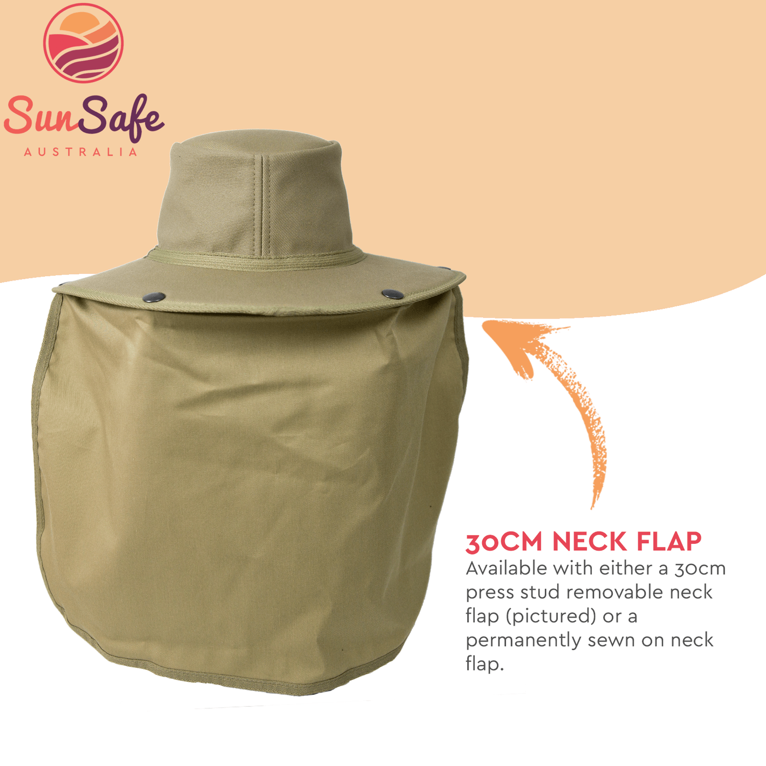 Sunsafe Australia Hearing Protection Hat, Large - Image 5