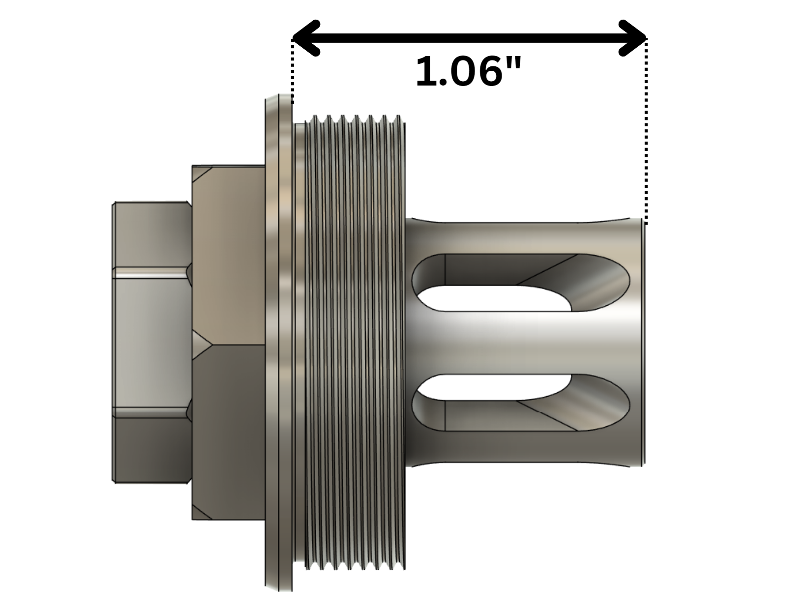 Comstock Compact Flash Hider, 5/8-24 - Image 4