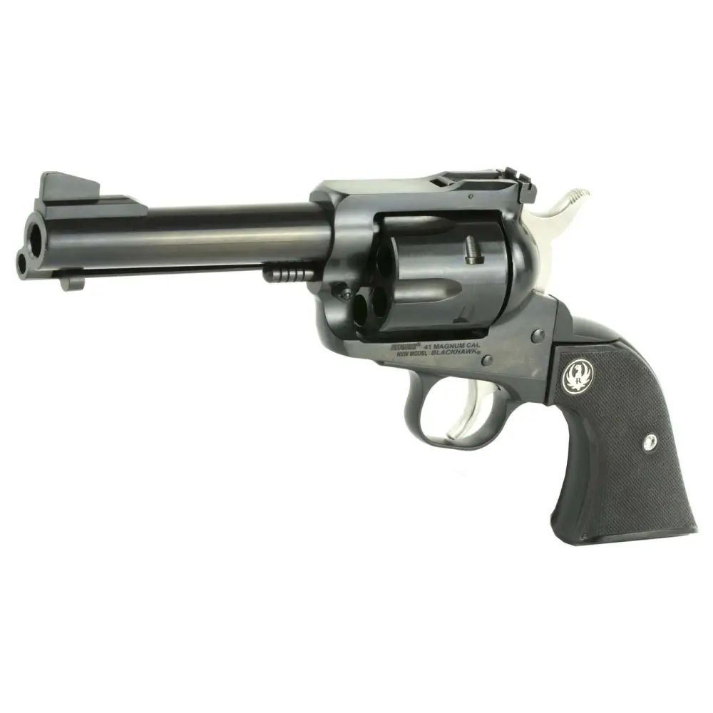 RUGER NEW MODEL BLACKHAWK REV 41 REM MAG 4.6" BLK GRP BLUED - Image 2