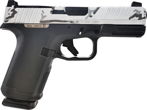 RUGER RXM 9MM LUGER 4" ADJ - 15-SHOT WHITE CAMO SLIDE - Image 2