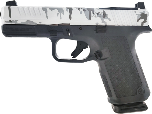 RUGER RXM 9MM LUGER 4" ADJ - 15-SHOT WHITE CAMO SLIDE - Image 3