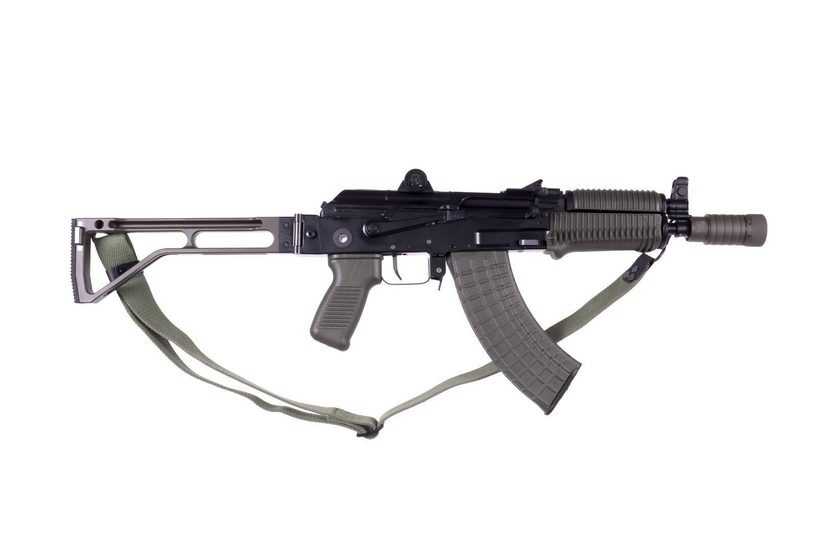 Arsenal Factory SBR AR-M14SF TACT 7.62x39mm Rifle Tactical Right-Side Folding Stock OD Green Flash Hider - Image 3