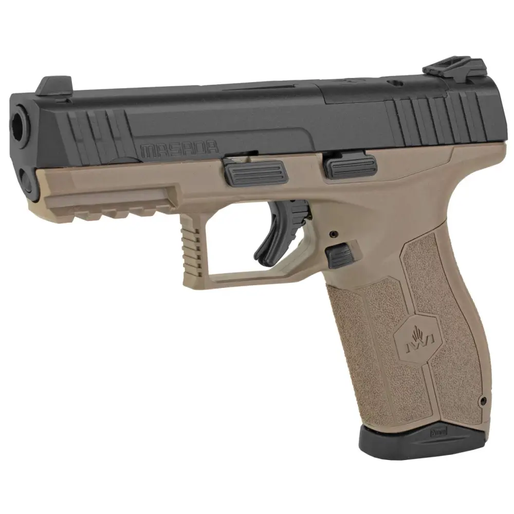 IWI MASADA HGA 9MM 4.1IN BBL 3 DOT SIGHT FDE 2 17RD MAGS OPTICS READY - Image 2